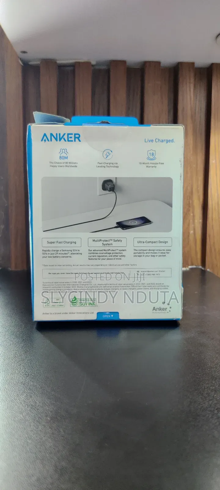 Anker Charger 25w, Compact With Usb -C Cable