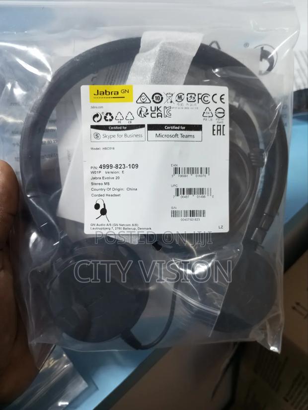 Jabra Evolve 20 Ms Stereo Usb-a Headband, Noise Cancelling