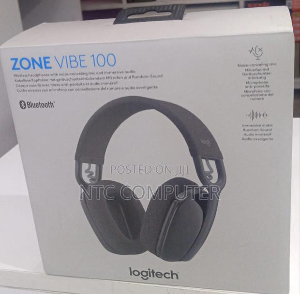 Logitech Zone Vibe 100 Wireless Headset (Black)