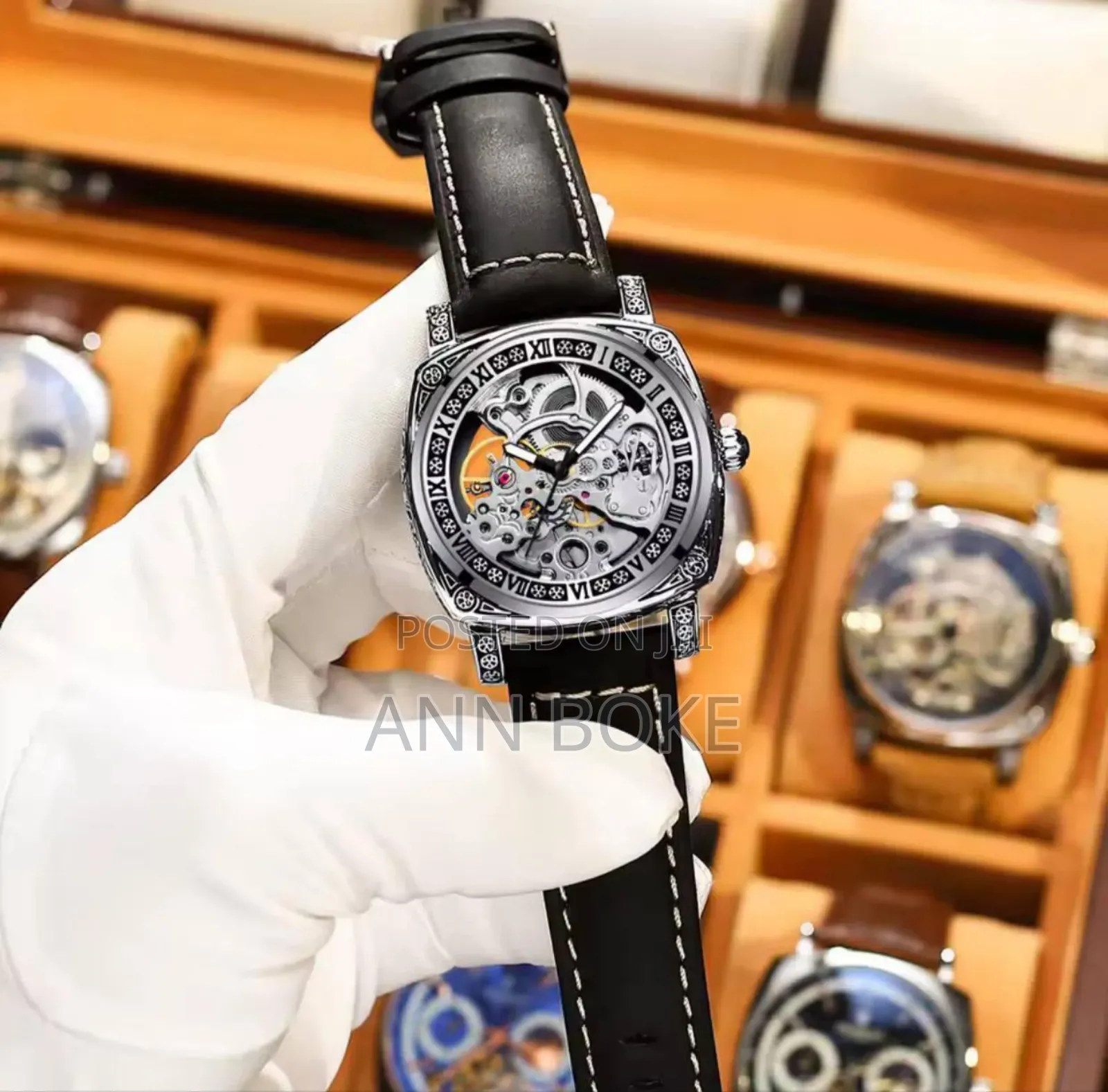 Tevise Automatic Skeleton Design Gents Watch *
