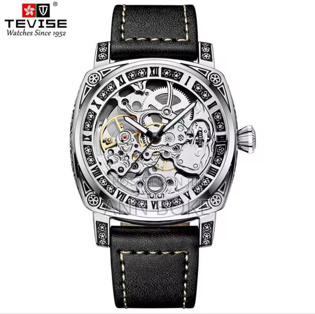Tevise Automatic Skeleton Design Gents Watch * - thumbnail 4