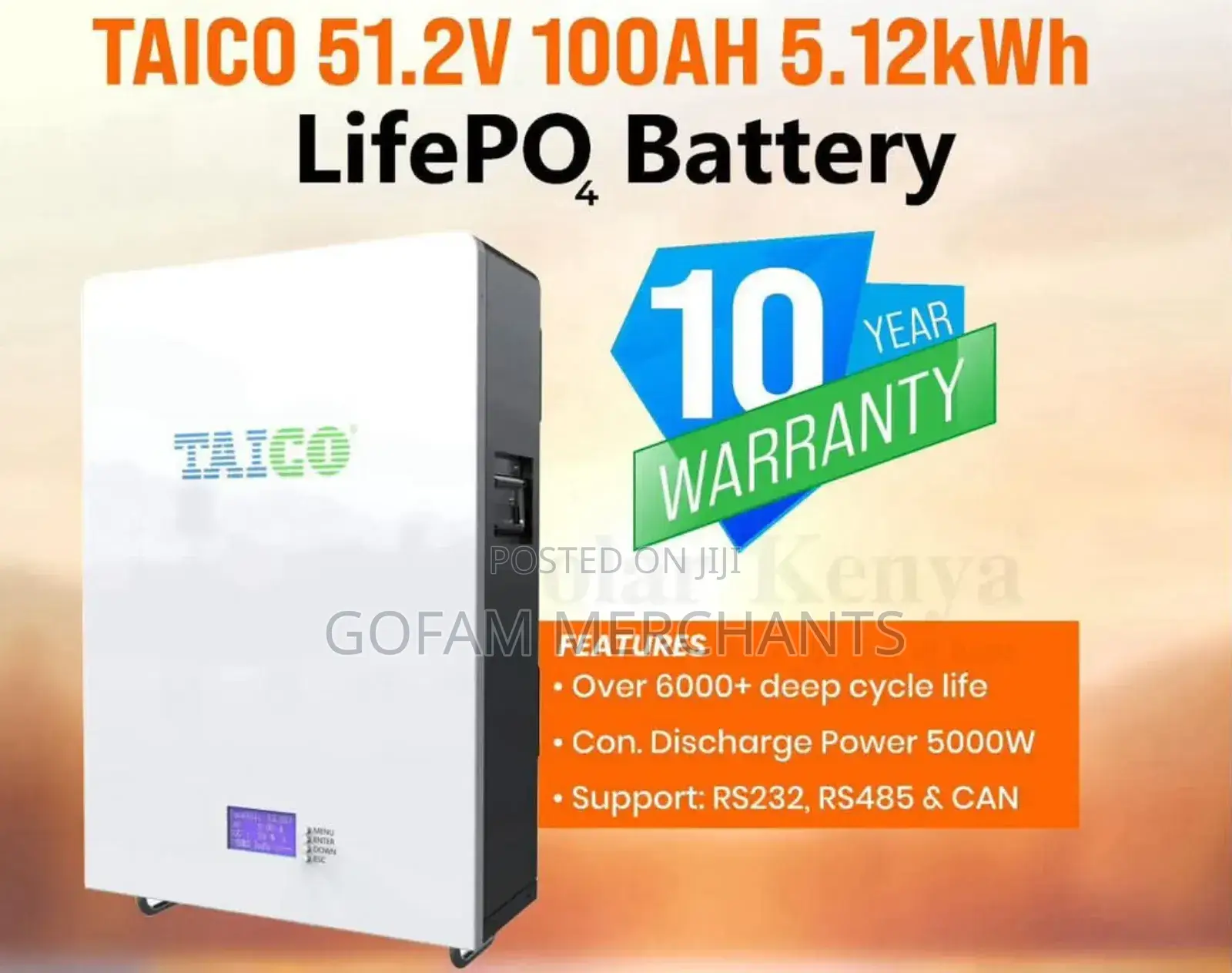Taico Lithium Battery