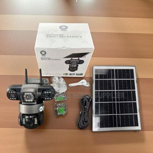 V380 Pro Triple Lens Eyes Solar Camera 4g PTZ Smart Motion Detection