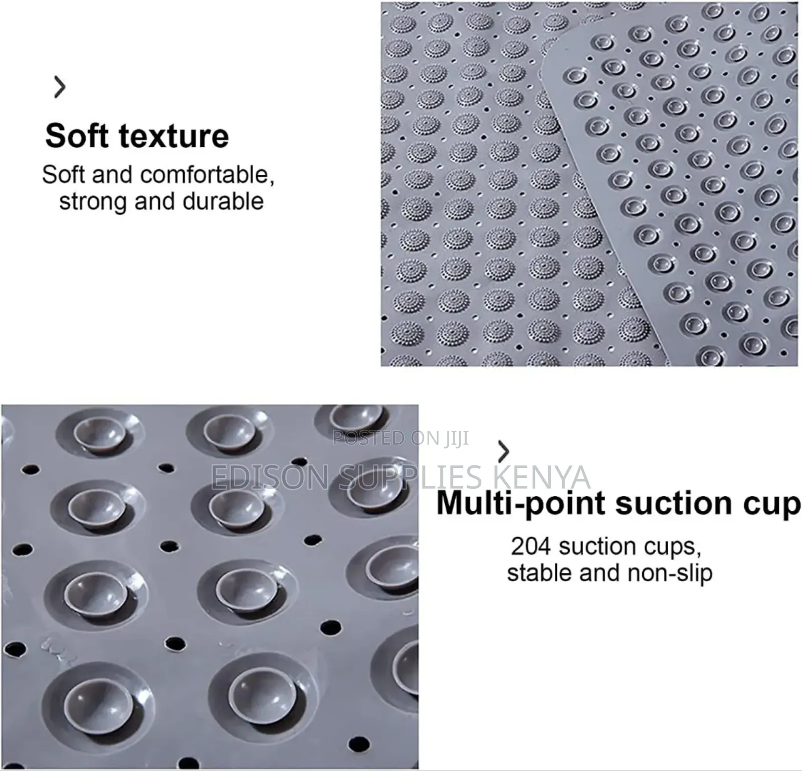 Bathroom Mat Anti- Slip Bathroom Bathtub Floor Mat With Suction
