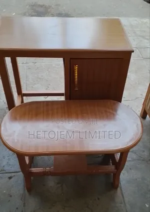 Wooden Grace Combo | Cabinet Desk + Matching Mini Table