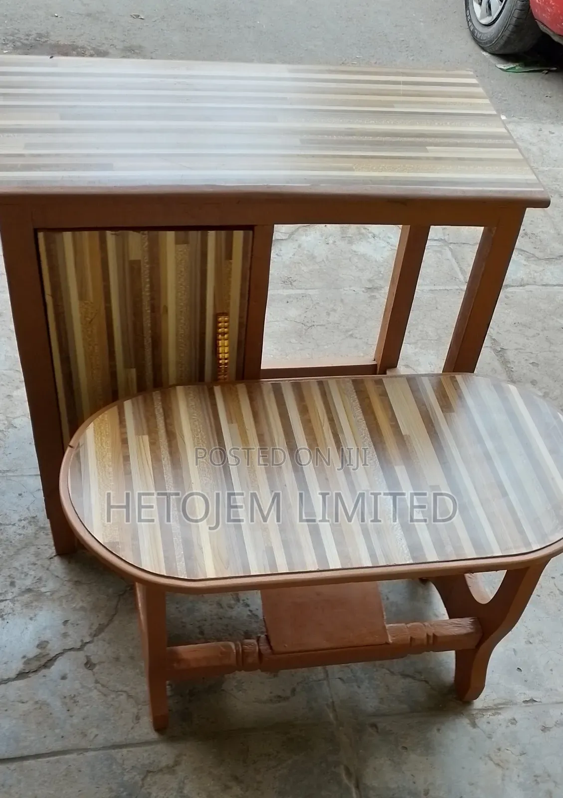 Wooden Grace Combo | Cabinet Desk + Matching Mini Table