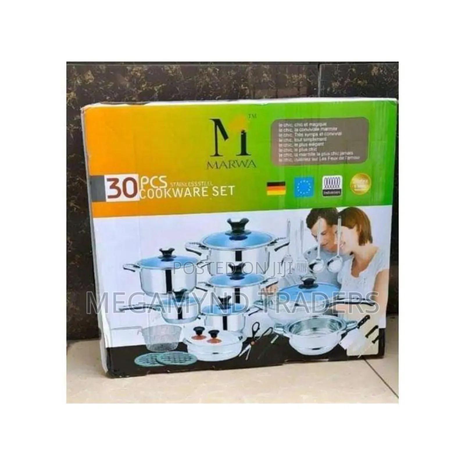 30pc Stainless Steel Sufuria Set/Marwa 30pc Stainless Steel Sufuria