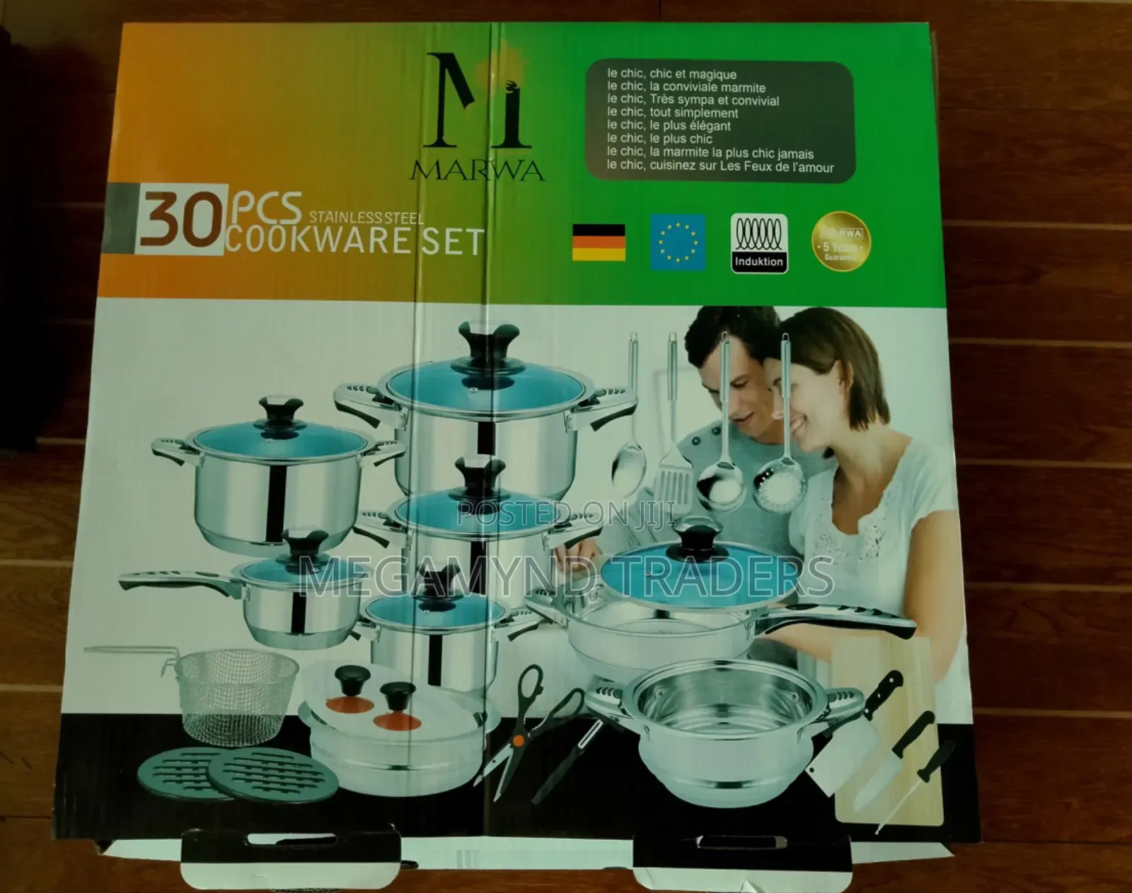 30pc Stainless Steel Sufuria Set/Marwa 30pc Stainless Steel Sufuria