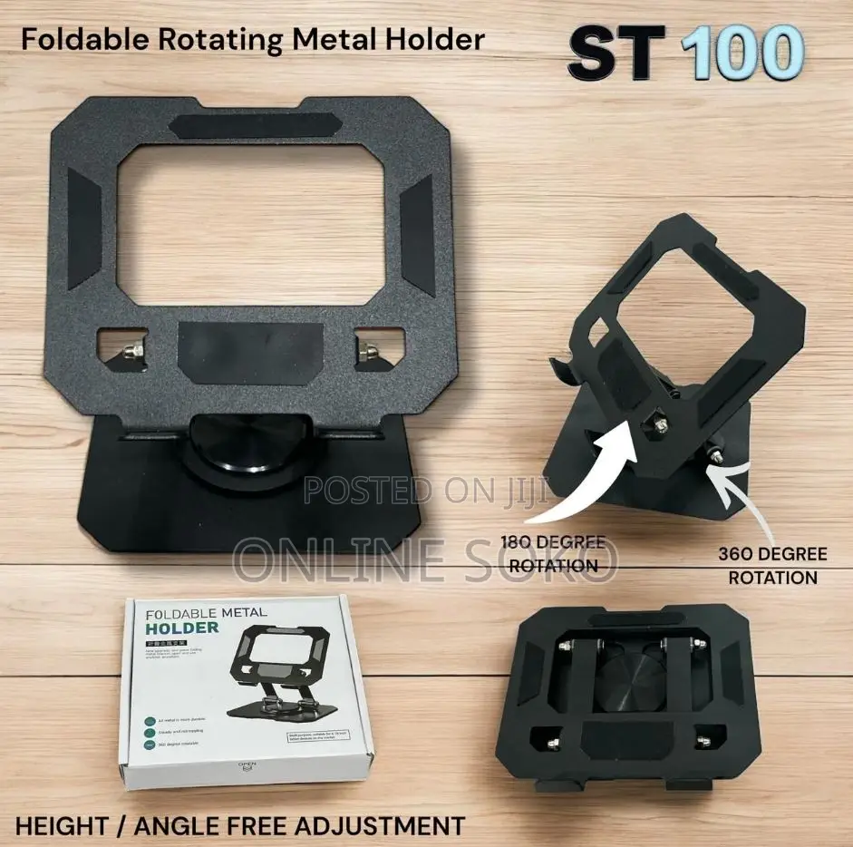 Adjustable Foldable Metal Tablet Stand Holder for 4–16 Inch Devices