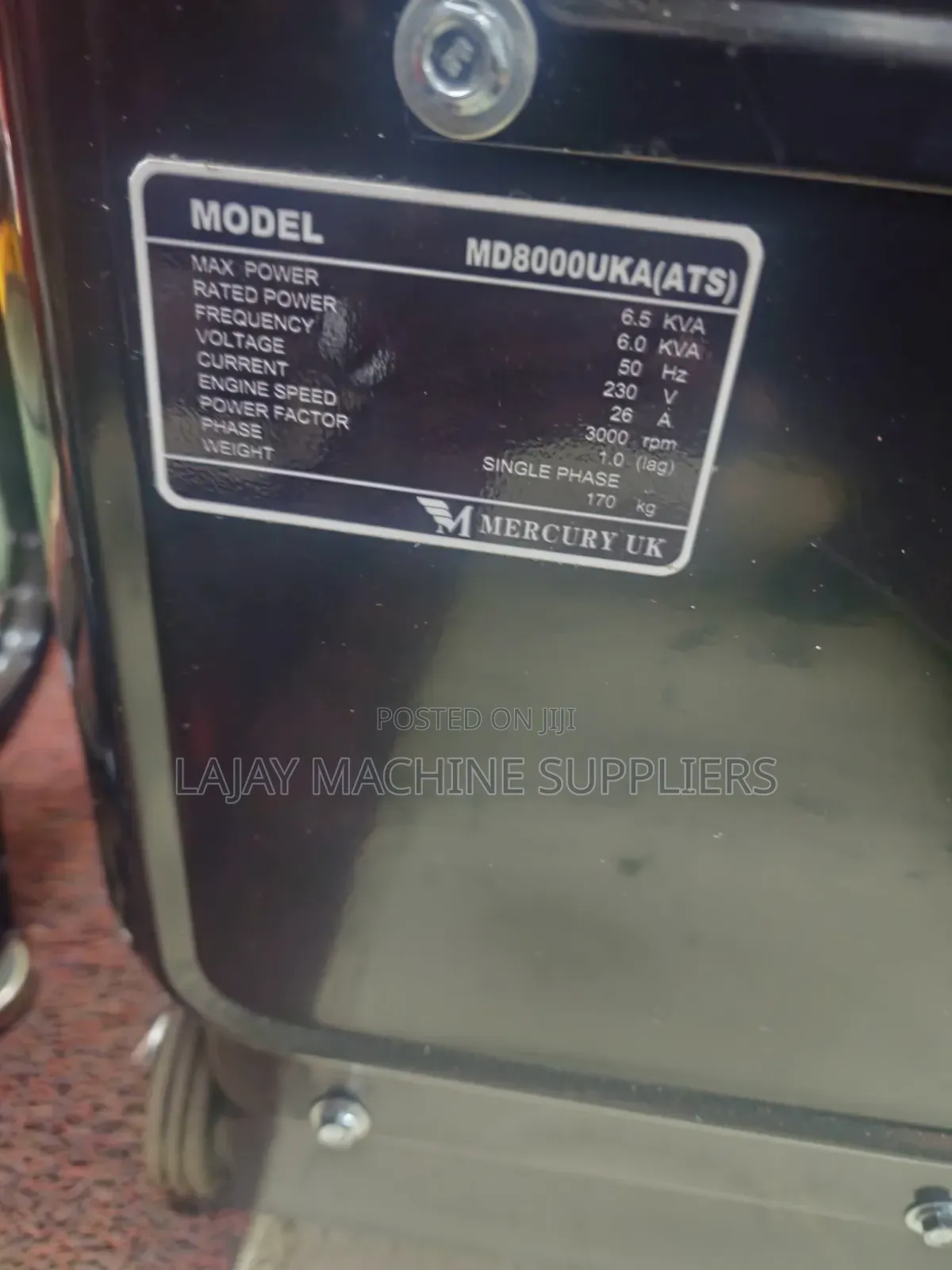 Mercury Uk Diesel Generator 7.5kva With Ats
