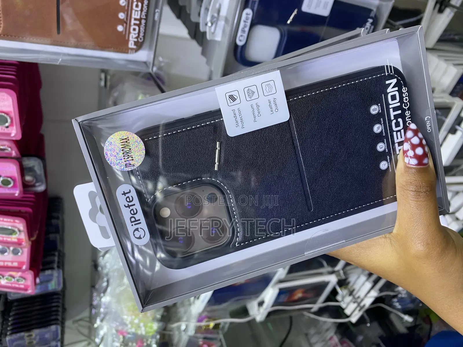 Mokoa iPhone 15 Pro Max Wallet Card Holder Magsafe Leather Cover