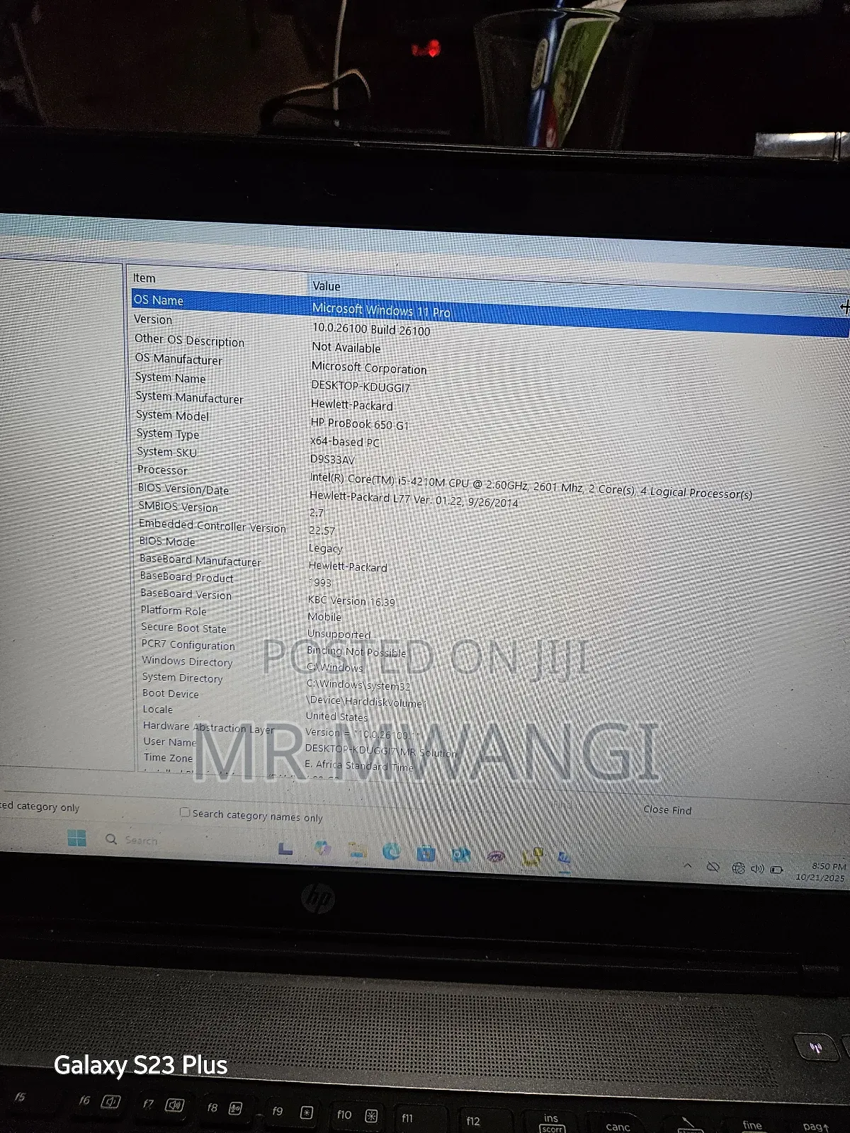 Laptop HP 650 4GB Intel Core i5 HDD 500GB