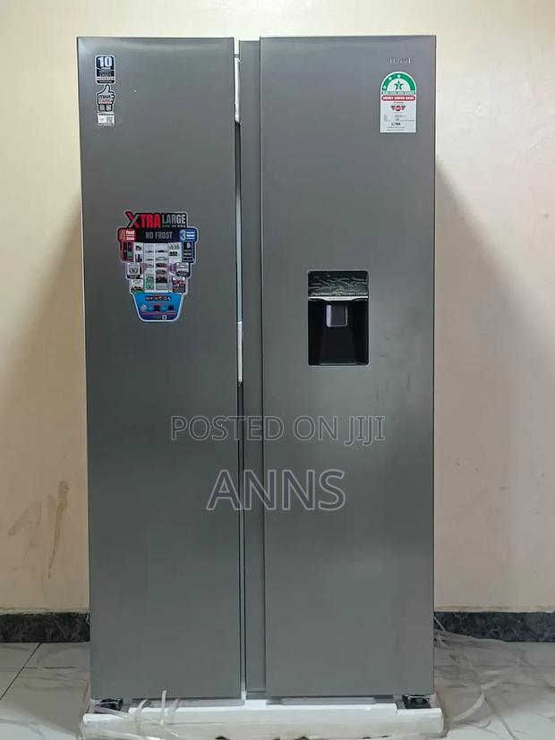 Mika Fridge, 532l, 2 Door Side by Side, No Frost Brush, H2o Dispenser