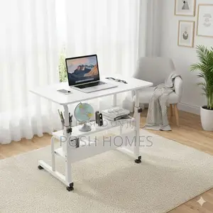 Classic Maple White Adjustable Study Desk Laptop Desk
