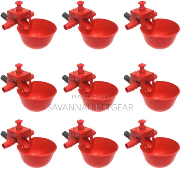 10pcs Automatic Drinking Bowls Drinking Cups Portable for Poultry - thumbnail 2