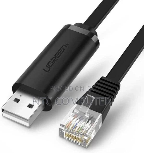 Ugreen Usb-a to Rj45 Console Cable 1.5m (Black) - Cm204