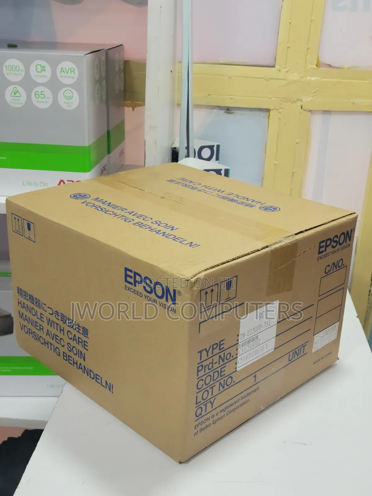 Tm-U220pd` Epson Tm-U220pd Dot Matrix Pos Receipt Printer