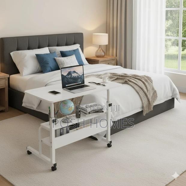 Urban Modern White Quality Movable Laptop Desk