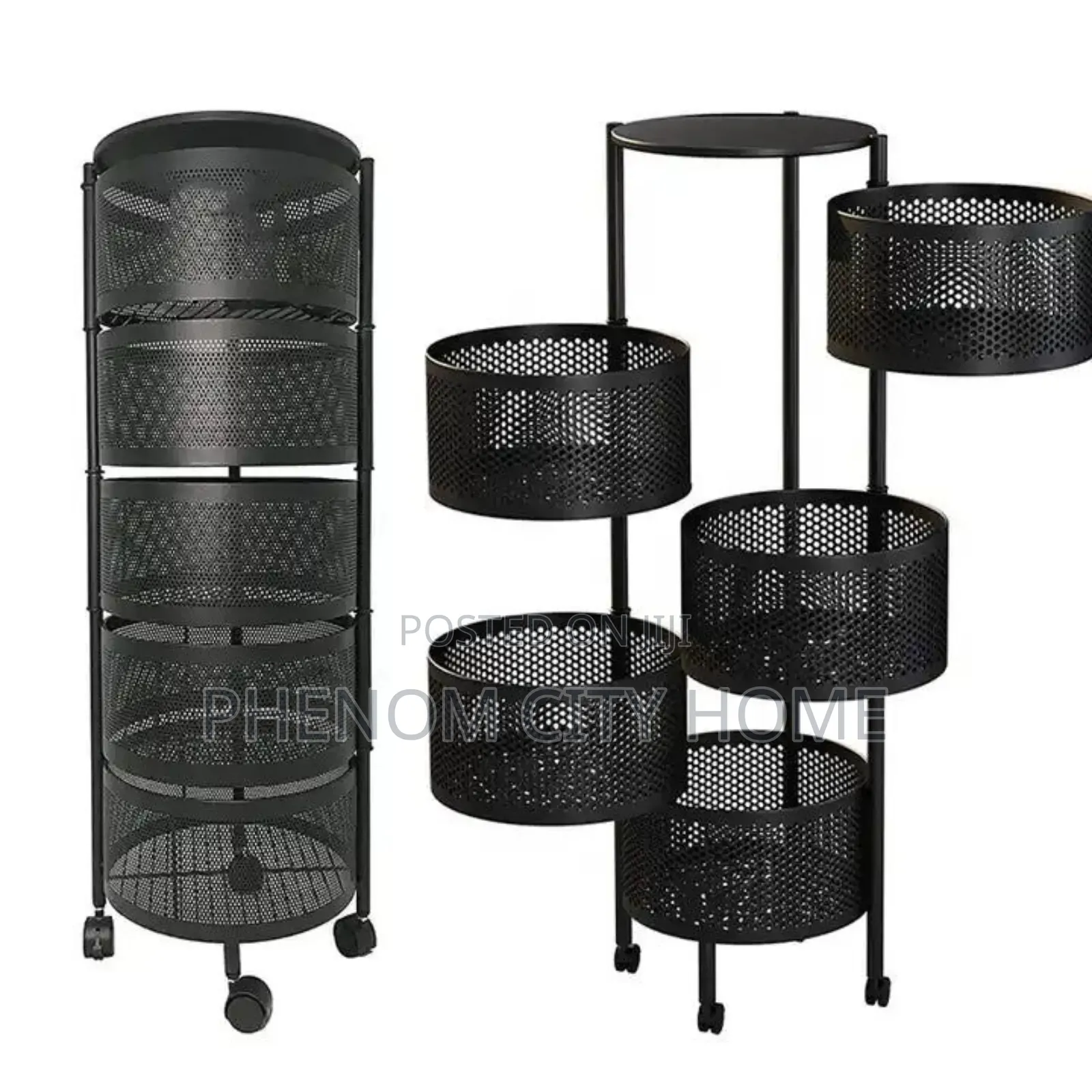 5 Tier Metal Round Vegetable/Fruit Rack