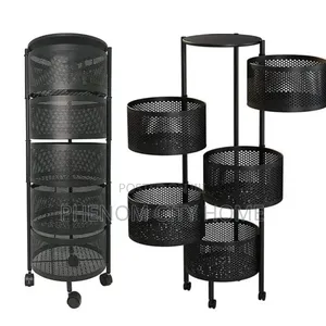 5 Tier Metal Round Vegetable/Fruit Rack