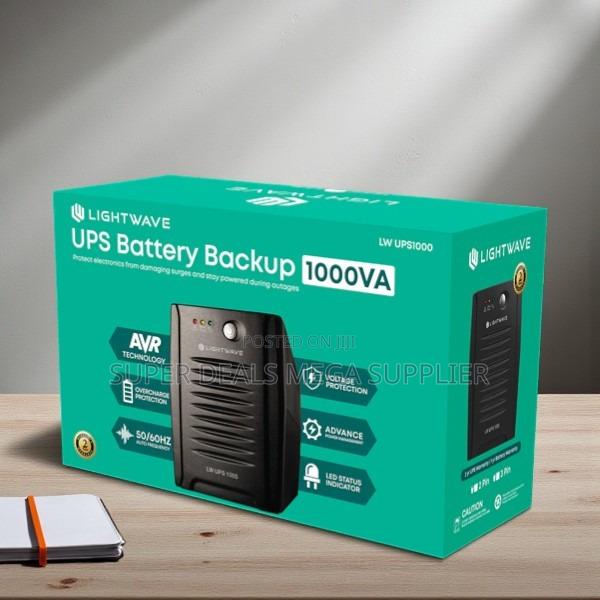 Lightwave 1000va Capacity Ups With Auto Restart and Stable Voltage