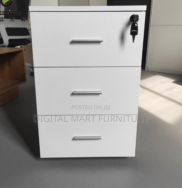 Office Cabinet: White 3 Tier Storage File Cabinet