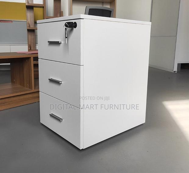 Office Cabinet: White 3 Tier Storage File Cabinet - thumbnail 5
