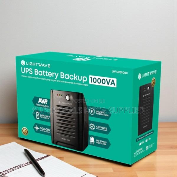 Lightwave 1000va Ups Compact Design With Fast Charging Capability - main view