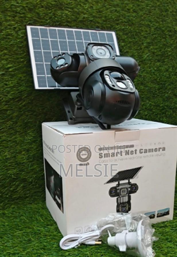 Tripple Lens / 3-Lens 4g Solar Security Camera – With Ultra Hd Video