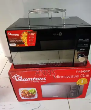 Ramtons 20 Litres Digital Microwave Rm 682 With Grill (Black Glass)