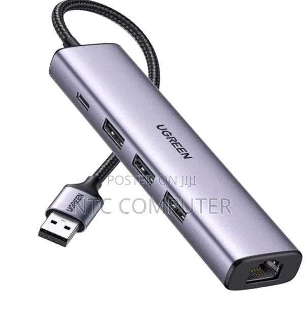 Ugreen Usb-a 3.0 to Rj45 Gigabit Ethernet + Usb-a 3.0 3 Ports Adapter