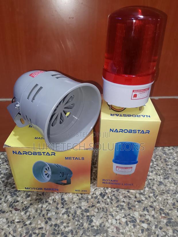 Powerful Siren With Bright Warning Light, - main view