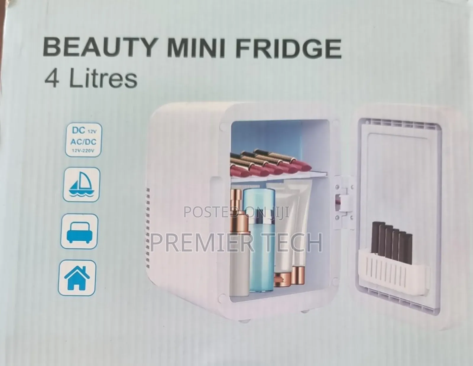 *4l Portable Beauty Car Fridge With Mirror and Duo Power Option