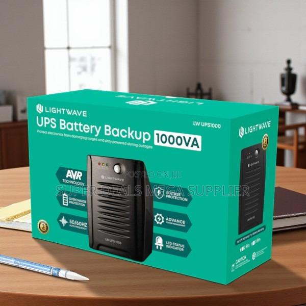 Lightwave 1000va Reliable Ups Fast Charging and Long Battery Runtime