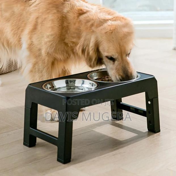 3-in-1 Adjustable Elevated Dog Cat Bowl, Adjustable Height - thumbnail 3
