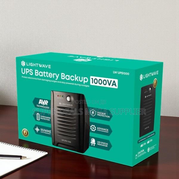 Lightwave 1000va Ups With Stable Power Output and Auto Restart Feature