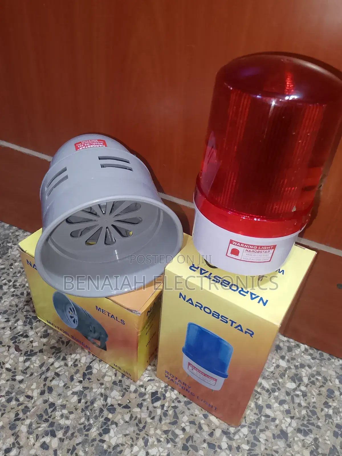 Motor Siren and Warning Light for Emergency Vehicle and Building