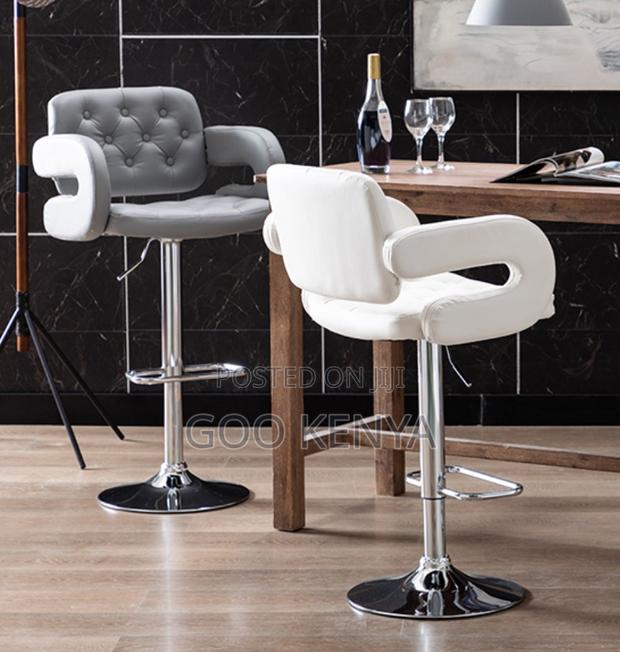 Home Kitchen Stool; Height Adjustable Counter Stool With Round Cushion