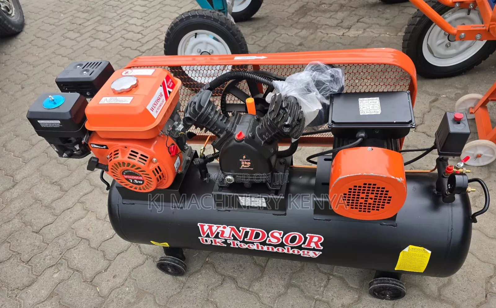Windsor 7hp Petrol + Electric Air Compressor (Uk Technology)
