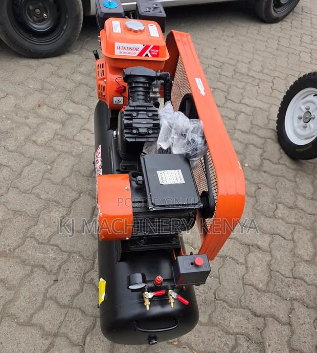 Windsor 7hp Petrol + Electric Air Compressor (Uk Technology) - thumbnail 3
