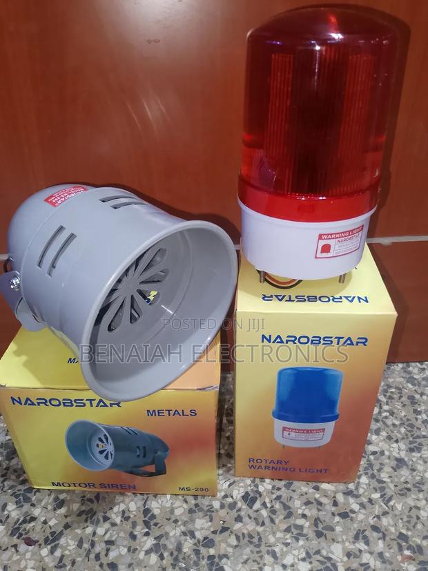 Reliable Siren With Warning Light Red Bright Warning Light - main view