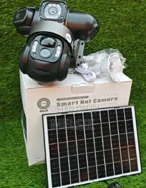A Complete Security Camera V380 4g Tripple Lens PTZ Solar Cameralens
