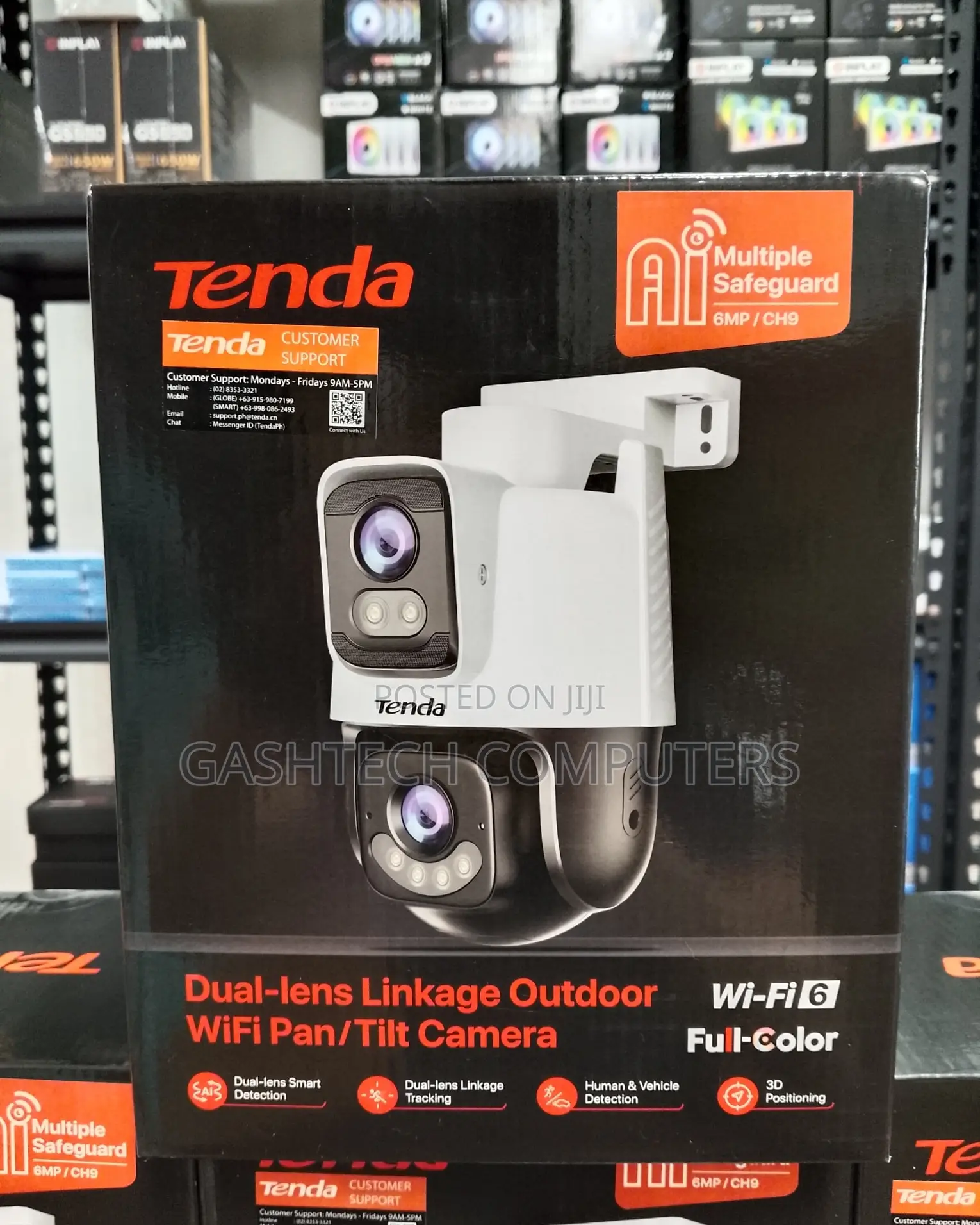 Tenda Ch9-Wca: 6mp Dual-Lens Linkage Outdoor