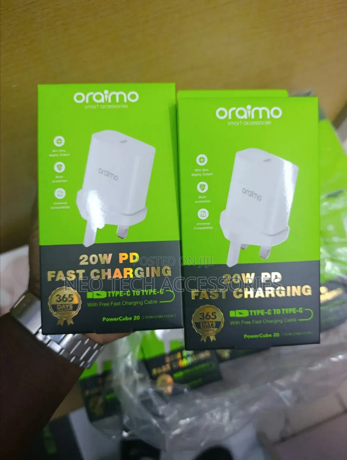 Oraimo Powercube 20 20w Wall Charger Kit( Type C to C)