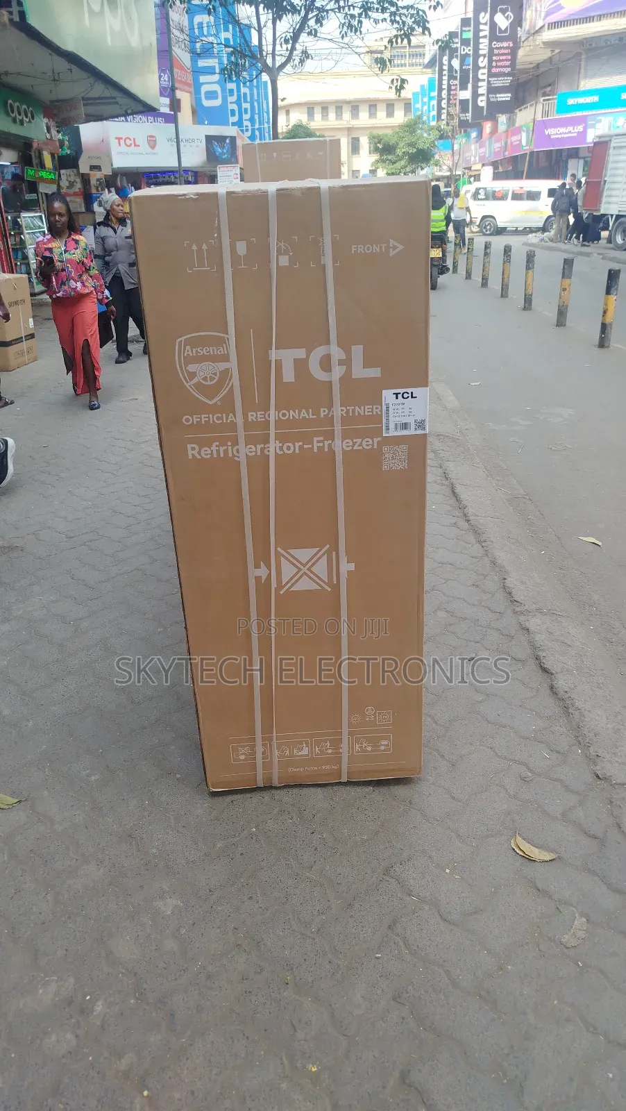 TCL F270tm 207lts Top-Mount Double Door Dark Silver Refrigerator