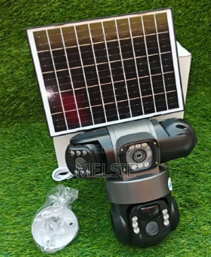 Best Solar Light 4g 4mp Triple Lens Solar Powered PTZ Camera