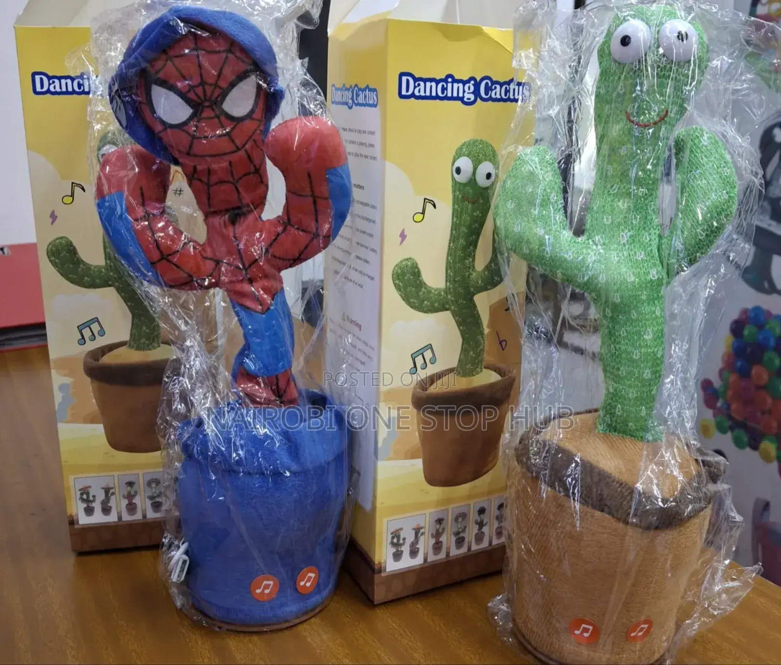 Wiggling Cactus With Led Light