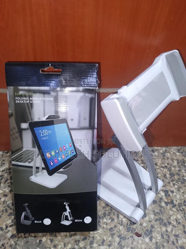 Stable Tablet Holder, Foldable and Adjustable Stand for All Gadgets - main view