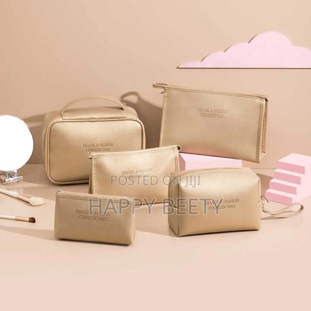 Vegan Leather Travel/Makeup Bag - thumbnail 2