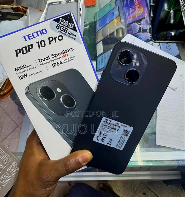 New Tecno Pop 10 Pro 128 GB Black